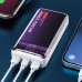 Wekome WEKOME WP-351 Vanguard Series - Power bank 20000 mAh PD 20W + QC 22.5W (Violet / Przezroczysty)