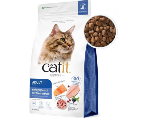 Catit Sucha karma dla kota Catit Recipies Adult Fish z drobiem i rybą 400g