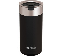 Quokka Quokka Boost Coffee Tumbler - Thermal mug of steel stainlessj with infuser 400 ml (Carbon Black)