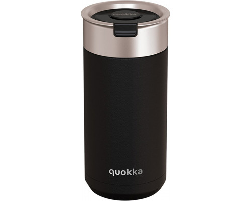 Quokka Quokka Boost Coffee Tumbler - Thermal mug of steel stainlessj with infuser 400 ml (Carbon Black)