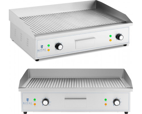 Royal Catering płyta grillowa ryflowana 700 x 400 mm 4400 W płyta grillowa ryflowana 700 x 400 mm 4400 W