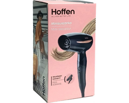 Hoffen Składana suszarka for hair 1200W - Czarna