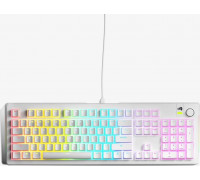 Glorious Glorious GMMK 3 100 % Custom Gaming-Tastatur - Pre-Built, ANSI (US), Fox Switches, weiß