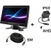 Nvox Monitor car lcd 7 cali 12/24v kabel 5m oraz kamera reversing 4pin zestaw ahd