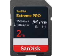 SD  SanDisk Extreme PRO SDXC 2 TB Class 10 UHS-I/U3 V30 (SDSDXXD-2T00-GN4IN)