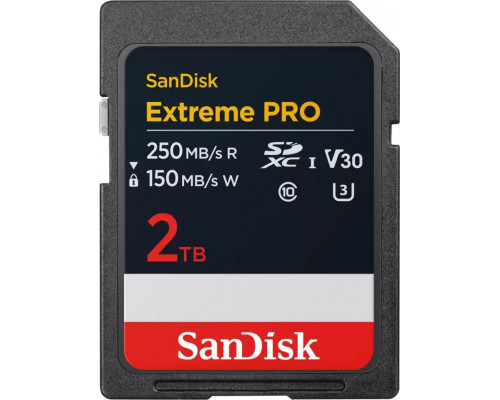 SD  SanDisk Extreme PRO SDXC 2 TB Class 10 UHS-I/U3 V30 (SDSDXXD-2T00-GN4IN)