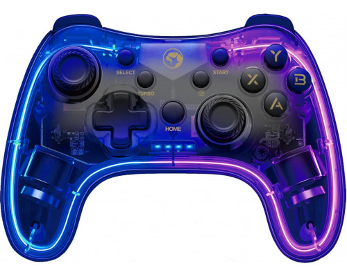 Pad Marvo Gamepad Marvo GHOST 40, bezwire, 17przycisk, przezroczysty