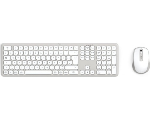 Hama Hama ZESTAW KLAWIATURA I MYSZ MULTI-DEVICE WKM-550 BIAŁO-SZARY (U81730660000)