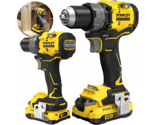 Stanley Bezszczotkowa FATMAX 18V V20 2x2Ah SFMCD725D2K-QW