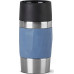Emsa Emsa TRAVEL MUG Compact thermal mug (blue/stainless steel, 0.3 liters, screw cap)