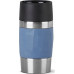 Emsa Emsa TRAVEL MUG Compact thermal mug (blue/stainless steel, 0.3 liters, screw cap)