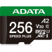 SD  ADATA Speed Plus MicroSDXC 256 GB Class 3 UHS-I/U3 A2 V30 (UD256GUI3V30A2SP-RA1)