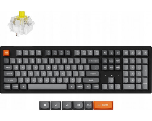 Keychron - K10 Max QMK Wireless Mechanical Keyboard - Mechaniczna Fully Assembled (Hot-Swappable) / RGB Backlight / Keychron Super Banana