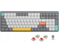 Nuphy - Air96 V2 Wireless Mechanical Keyboard - Bezprzewodowa Mechaniczna Slim Lunar Gray Red