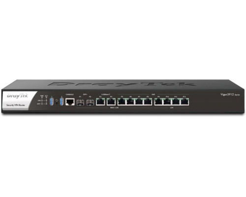 DRAYTEK Vigor 3912S 2x 10G/1G SFP+ 2x 2.5G/1G/100M/10M 4x 1G/100M/10M Ethernet
