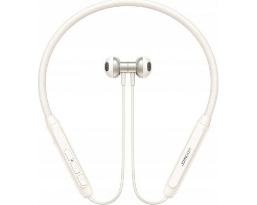 Wireless na szyję Joyroom JR-D8 (kremowa biel)