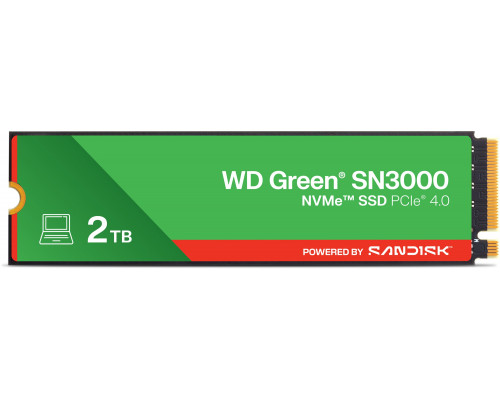 SSD SanDisk Green SN3000 2TB M.2 2280 PCI-E x4 Gen4 NVMe (WDS200T4G0E)