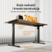 Gaming galds SENSE7 NOJO LIGHT Ciemnobrązowe 140 cm x 70 cm