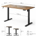 Gaming galds SENSE7 NOJO LIGHT Ciemnobrązowe 140 cm x 70 cm