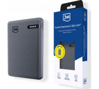 3MK Pocket 5000mAh 12W USB-C gray/gray