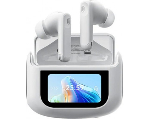 Blackview bluetooth AirBuds 12 TWS BT 5.4 LCD BIAŁY 400mAh