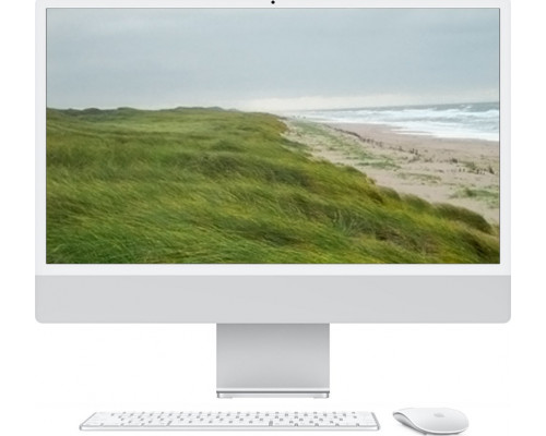 APPLE iMac Z1K1 59,62cm 23,5Zoll Standardglas M4 10C CPU/10C GPU/16C N.E. 32GB 1TB SSD Gbit Eth MM NumKey TID DE Silber