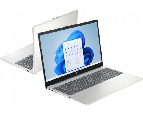 HP 15-fc0056nw AMD Ryzen 3 7320U Laptop 39,6 cm (15.6") Full HD 8 GB LPDDR5-SDRAM 512 GB SSD Wi-Fi 6 (802.11ax) Windows 11 Home Srebrny
