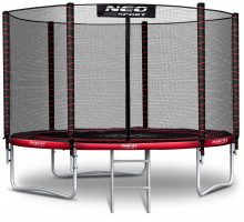 Neo-Sport Garden Trampoline 10ft/312cm With outer mesh i drabinką