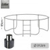Neo-Sport Garden Trampoline 10ft/312cm With outer mesh i drabinką