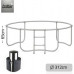 Neo-Sport Garden Trampoline 10ft/312cm With outer mesh i drabinką