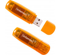 Intenso Rainbow Line 64GB Orange 2er pamięć USB USB Typu-A 2.0 Orange