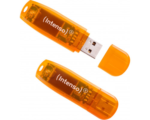 Intenso Rainbow Line 64GB Orange 2er pamięć USB USB Typu-A 2.0 Orange