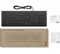 Lenovo Essential z kablem US English czarny