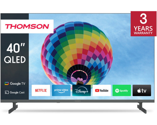 TELEWIZOR THOMSON 40QG4S14 QLED UHD 4K SMART Google TV, boczne nóżki