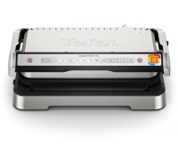 Tefal OptiGrill 2in1 XL GC782D10, Stainless steel, Rectangular, Buttons, Rotary, Griddle, 800 cm², 2 zone(s)