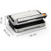 Tefal OptiGrill 2in1 XL GC782D10, Stainless steel, Rectangular, Buttons, Rotary, Griddle, 800 cm², 2 zone(s)