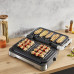 Tefal OptiGrill 2in1 XL GC782D10, Stainless steel, Rectangular, Buttons, Rotary, Griddle, 800 cm², 2 zone(s)