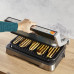 Tefal OptiGrill 2in1 XL GC782D10, Stainless steel, Rectangular, Buttons, Rotary, Griddle, 800 cm², 2 zone(s)
