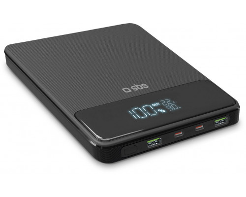 SBS Power Lite  20000 mAh  LCD  melna - Portativais barosanas avots