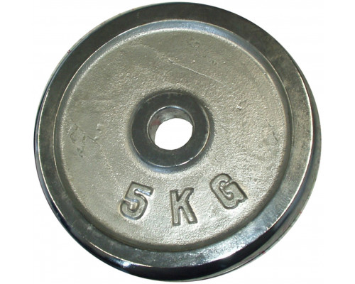 Plate Chromowany do Gryfów Ćwiczeń KUBISPORT 5 kg 30 mm