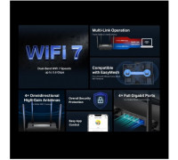 MERCUSYS MR25BE EasyMesh WiFi7 router (BE3600, 2,4GHz/5GHz,1xGbEWAN,3xGbELAN)