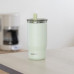 Quokka Thermal mug Mist of steel stainlessj 720 ml with a straw (Pastel Green)