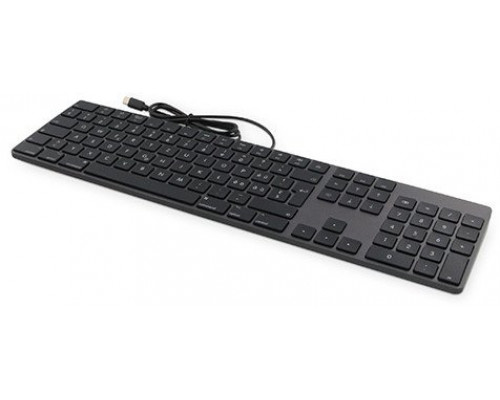 USB-C numeric Keyboard KB-1843, 106 keys, USB-C port, aluminum, British English (UK EN) layout, macOS, space gray