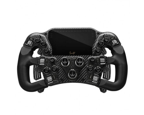 Asetek SimSports Invicta Formula Lenkrad, 4,3-Zoll-LCD, USB-C - Black on Black Edition