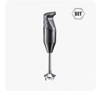 Bamix SwissLine, Immersion blender, Ice crushing, 1.8 m, 200 W, Black