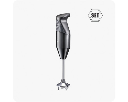 Bamix SwissLine, Immersion blender, Ice crushing, 1.8 m, 200 W, Black