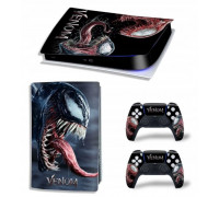 Naklejki Skórki na PlayStation 5 orawith  Pady Motyw Venom