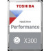 Toshiba X300 Performance HDWR780UZSVA - Festplatte - 8 TB - intern - 3.5" (8.9 cm) - SATA 6Gb/s - 7200 rpm - Puffer: 512 MB