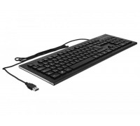 Delock USB Tastatur przewodowa 1,5 m czarny (Water-Drop)
