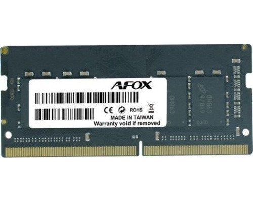 AFOX SO-DIMM DDR4 32GB 3200MHZ RANK1 4GX8 AFSD432PX1P